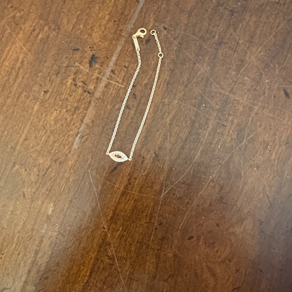 Anita Ko Ruby evil eye rose gold chain bracelet - Picture 4 of 8